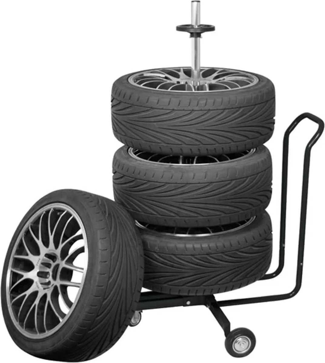 NAIZY gepoedercoat staal motorfiets voorstandaard, motorhouder, voorklem, wielstandaard, motorstandaard, wielklem - 2 stuks