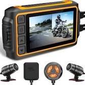 Motor Dashcam - Waterdichte Dashcam - Nachtzicht - Parkeermonitor - Bewegingsdetectie - Max 256GB - 1080P - 3" LCD - Wifi - GPS