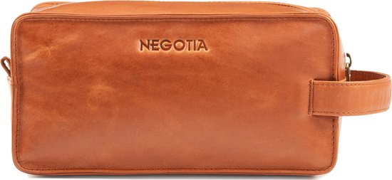 NEGOTIA Finnian - Leren Toilettas Dames en Heren - Bruin