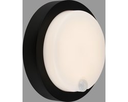 BRILONER Pula - Wandlamp Oplaadbaar - buitenverlichting - buitenlamp met bewegingssensor - met akku - USB-C - 4W - zwart