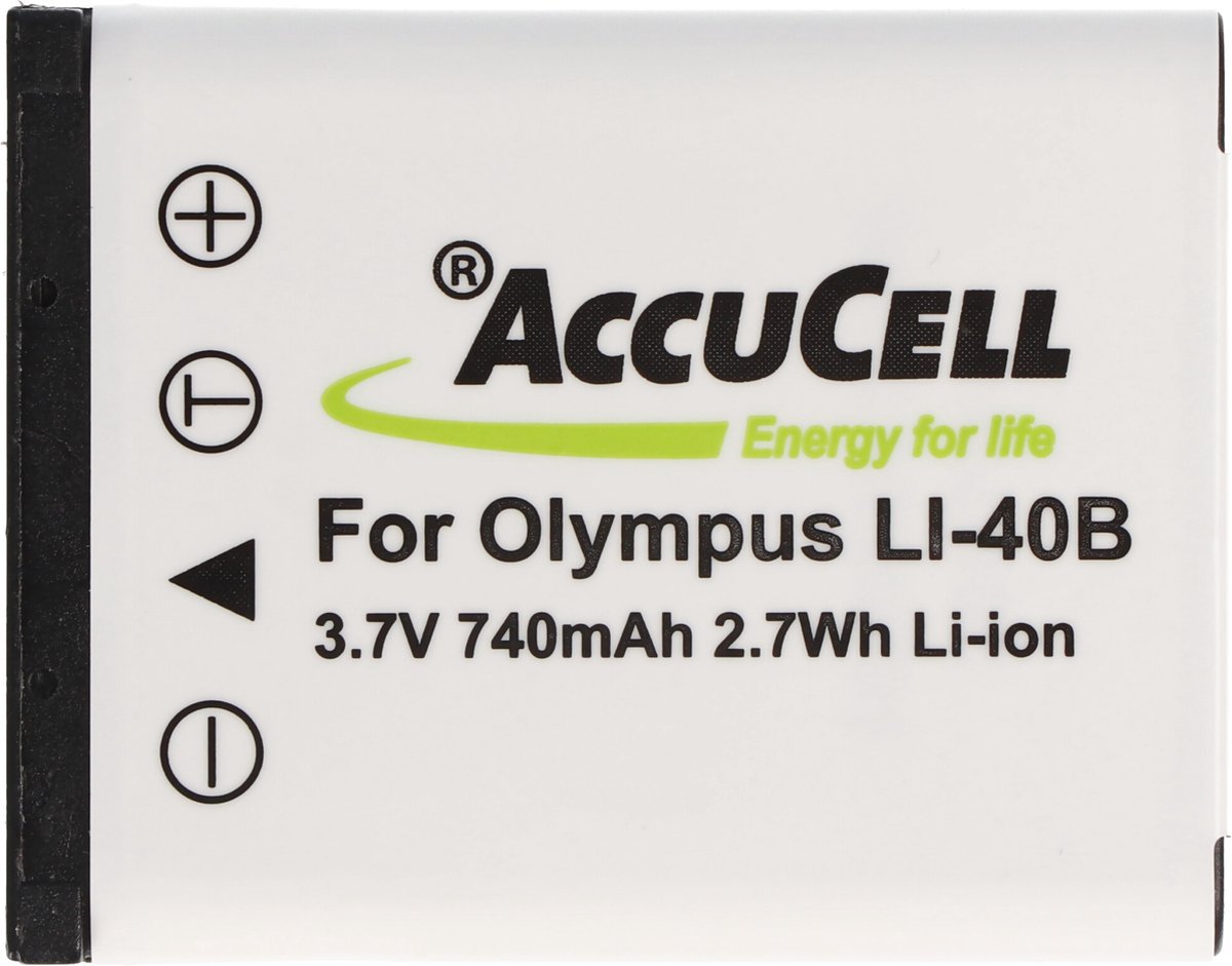 AccuCell-batterij geschikt voor Rollei DS5370, Traveler DS-5370