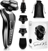 Rasoir Homme 5 en 1 avec Tondeuse S1110 - Wet & Droog - Rasoir Face - Tondeuse Barbe - 5 Accessoires - Etanche - Sans Fil - Black Edition