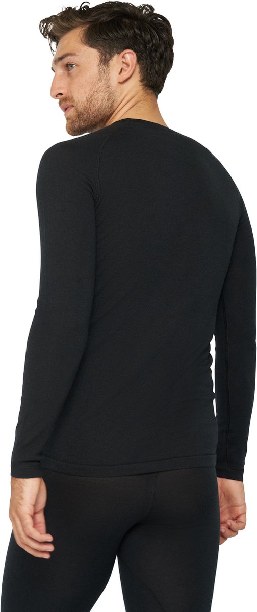 DANISH ENDURANCE Thermo Chemise à Manches Longues pour Homme - Laine  Mérinos - Zwart - L