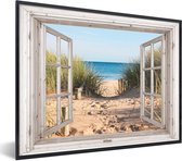 Affiche avec cadre Transparent - Plage - Mer - 40x30 cm