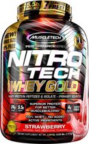 Nitro Tech Whey Gold 2270gr Aardbei