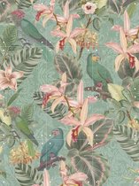 IXXI Tropical Jungle Birds - Wanddecoratie - Bloemen en Planten - 60 x 80 cm