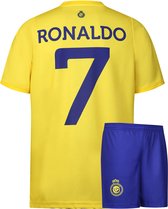 Al-Nassr Voetbaltenue Ronaldo - Ronaldo Tenue Thuis - 2023-2024 - Voetbaltenue Kinderen - Shirt en Broekje - Jongens en Meisjes - Volwassenen - Heren en Dames-S