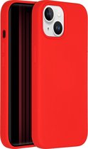 iPhone 15 Hoesje Siliconen - Accezz Liquid Silicone Backcover met Geschikt voor MagSafe - Rood