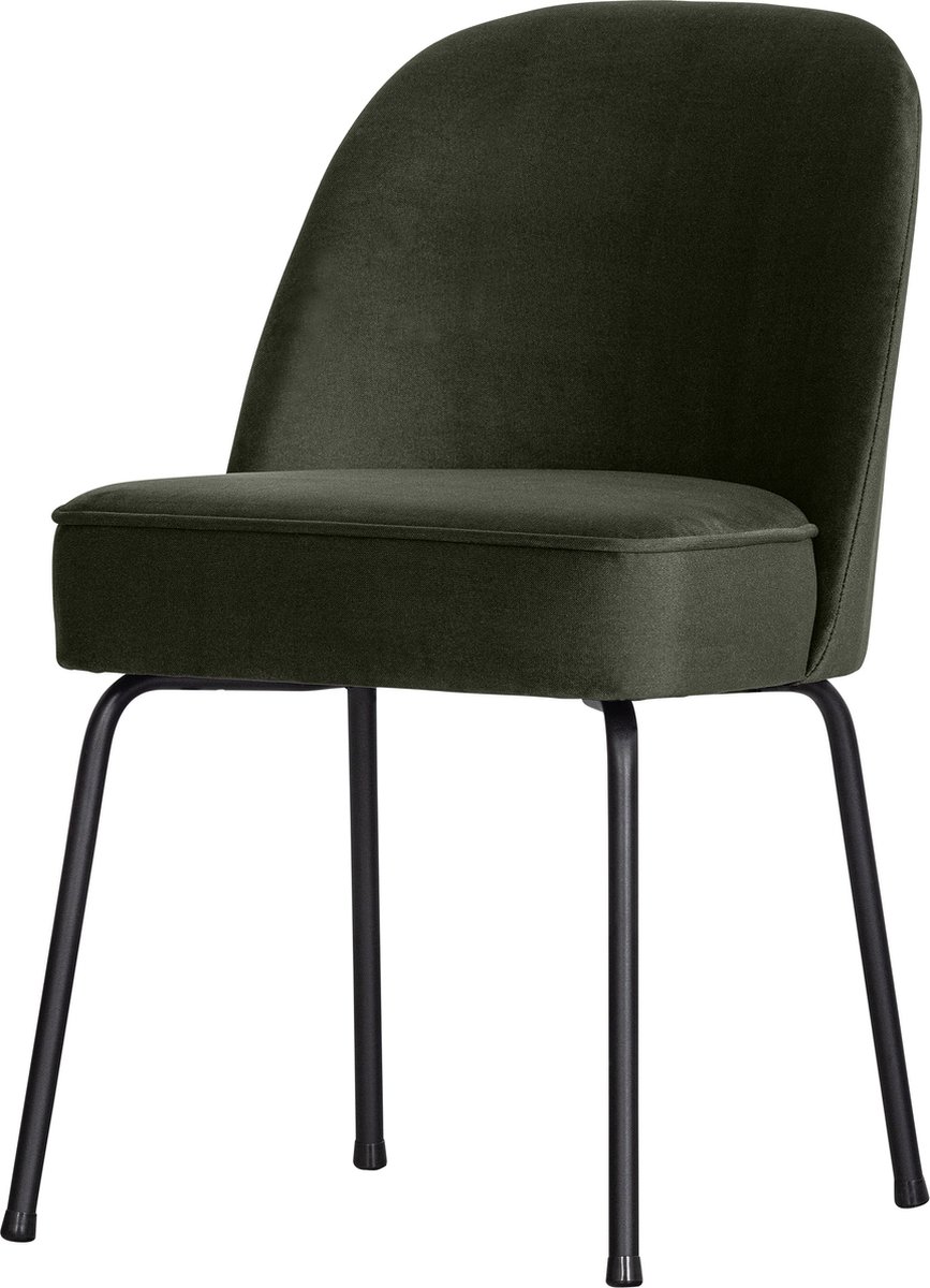 WOOOD Vogue Eetkamerstoel - Fluweel - Donker Groen - 83x50x57 Donkergroen