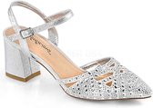 Fabulicious Hoge hakken -38 Shoes- FAYE-06 Zilverkleurig