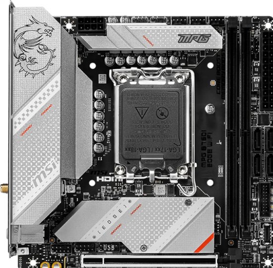 MSI MPG B760I Edge Wi-Fi - Moederbord - Mini ITX - Socket LGA 1700 - Intel B760 - 2x DDR5 - Realtek ALC897 - Realtek 2.5G LAN