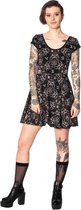 Banned Korte jurk -L- TEEN GOTH CAT Zwart