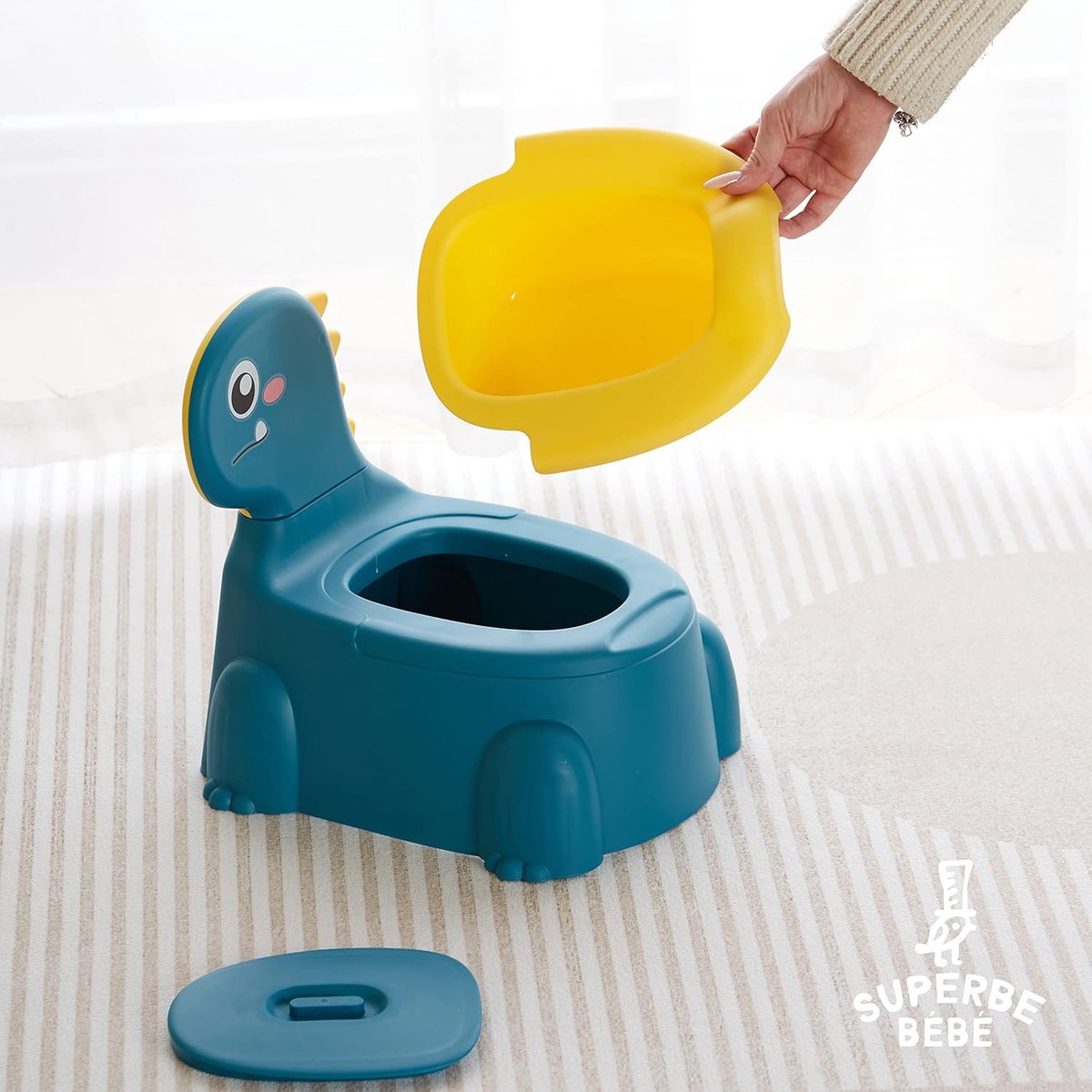 Pot d'apprentissage de la Propreté pour bébé avec Brosse de Nettoyage