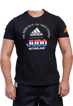 Adidas TeamNL T-shirt Judo | Zwart (Maat: 152)