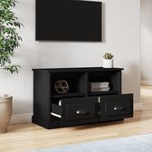 The Living Store TV Kast - TV-meubel - 80x35x50 cm - Zwart