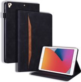 Case2go - Tablet hoes geschikt voor Apple iPad 9.7 (2017/2018) - Business Wallet Book Case - Met pasjeshouder - Zwart