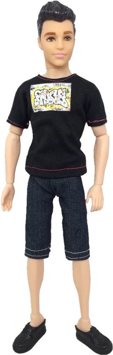 Isa's Friends® Poppenkleertjes - 5 Outfits voor Mannen poppen - Geschikt voor o.a Barbie - Setje 'Jesse' — afbeelding 5