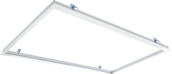 LCB - LED paneel inbouw - 120x30cm Inbouw Framesysteem - Wit aluminium