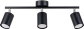 Sollux Lighting - Plafondlamp Lemmi 3 - 3xGU10 fitting - Excl. lichtbron - Max. 3x12W LED - Zwart
