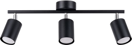 Sollux Lighting - Plafondlamp Lemmi 3 - 3xGU10 fitting - Excl. lichtbron - Max. 3x12W LED - Zwart