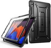 Supcase Unicorn Beetle Pro Tablethoes - Geschikt voor Samsung Galaxy Tab S9 - Met ingebouwde screenprotector - Kickstand - Full Body Protectie - Zwart