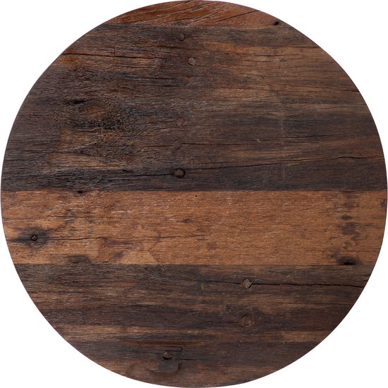 WOMO-DESIGN ensemble de 2 tables basses naturel, Ø 70x35 / 56x29 cm, bois d'acacia