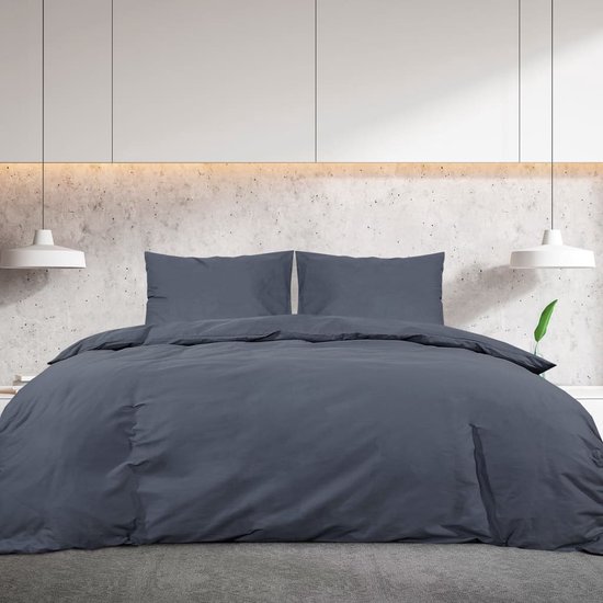 vidaXL - Dekbedovertrekset - lichtgewicht - 135x200 - cm - microvezel - taupe