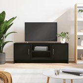 Meuble TV The Living Store - Bois finition Zwart - 102 x 30 x 37,5 cm - Design Trendy