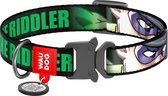 WAUDOG The Riddler Halsband / Hondenhalsband - Nylon - Gratis QR-tag - Breedte: 25 mm - Nekomtrek: 35 - 58 cm (GELIEVE ALVORENS BESTELLEN OPMETEN)