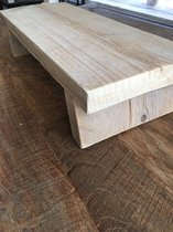 Vensterbank plank - Tafelplank - 100x19,5x 11 cm - gebruikt hout - vensterbank decoratie - plantenkrukje -old look - vintage - decoratief houten bankje - steigerhout - barnwood