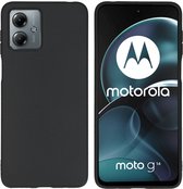 iMoshion Hoesje Geschikt voor Motorola Moto G14 Hoesje Siliconen - iMoshion Color Backcover - Zwart