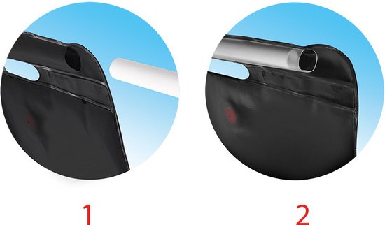 Mobiele buiten kampeer / camping solar douche waterzak- reisdouches - 20 liter - noodpakket oorlog - denk vooruit van MOB — afbeelding 2