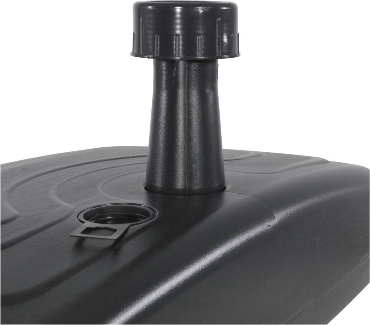 Lesli Living Pied de parasol remplissable jusqu'à 35 kg - 20L - anthracite
