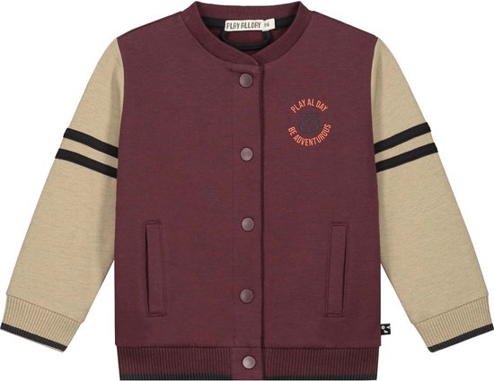 Play All Day baby vest - Jongens Kleding - Dark Brown Red - Maat 56