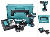 Makita DDF 487 RFJ accuboormachine 18 V 40 Nm borstelloos + 2x accu 3.0 Ah + lader + Makpac