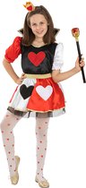 Funidelia | Hartenkoningin Kostuum Voor voor meisjes  Queen of Hearts, Films & Series, Alice in Wonderland - Kostuum voor kinderen Accessoire verkleedkleding en rekwisieten voor Halloween, carnaval & feesten - Maat 135 - 152 cm - Rood