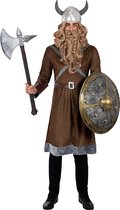 Funidelia | Vikingkostuum voor mannen  Nordic, Valkyrie, Barbaar, Vikings - Kostuum voor Volwassenen Accessoire verkleedkleding en rekwisieten voor Halloween, carnaval & feesten - Maat M - Bruin