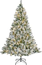 Sapin de Noël artificiel Bellatio Decorations - 210 cm - avec neige et lumières