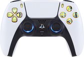 Equivera Geschikt voor PS5 Accessoires - Controller Verlichting - Multi-Color Verlichting - Incl. Premium Buttons - Goud