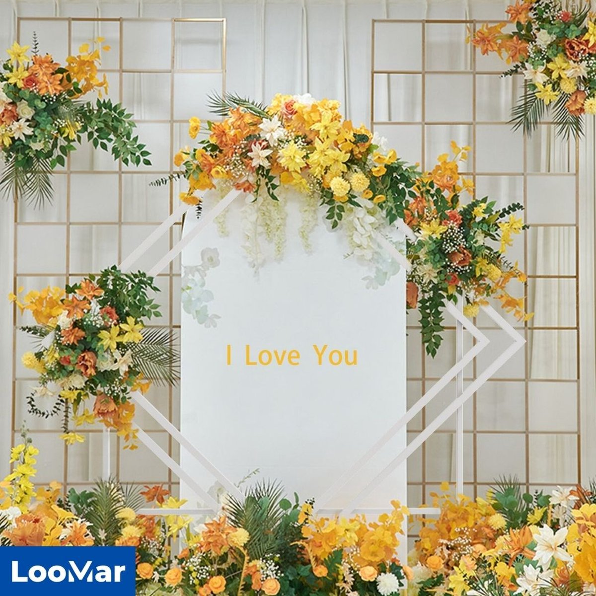 LooMar Cadre de fond XL – Décoration de fond – Arche à roses – Décoration  de mariage –