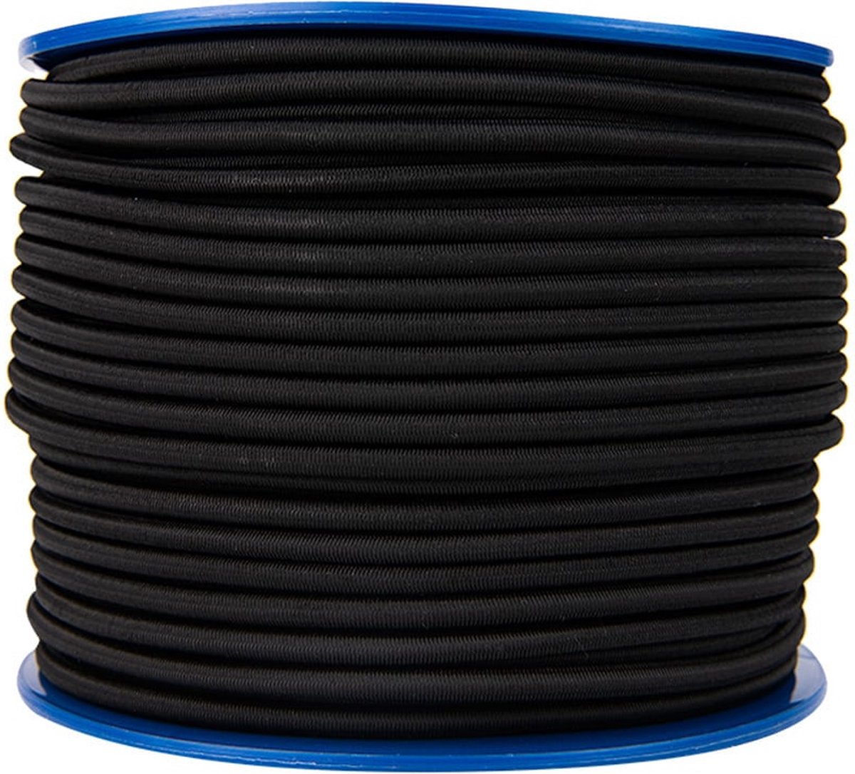 Elastisch koord 6mm zwart trapezekoord - 10 meter