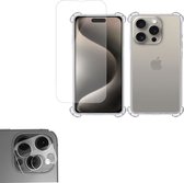 Coque antichoc iPhone 15 Plus + Protecteur d'écran iPhone 15 Plus + Verre de protection pour appareil photo – Proteqt+