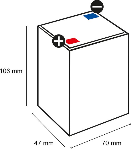 Q-Batteries 6LS-4.5 6V 4.5 Ah Batterie au plomb non déversable / AGM VRLA  4250889610777