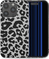 iMoshion Hoesje Geschikt voor iPhone 15 Pro Hoesje Siliconen - iMoshion Design hoesje - Goud / Leopard Transparent
