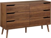 sweeek - Commode en noyer, népal, l 120 x p 40 x h 80cm
