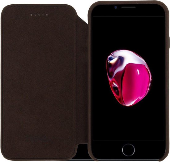 Stroomopwaarts Bungalow pint Senza Raw Apple iPhone SE (2020) Hoesje Dun Leren Wallet Case Bruin |  bol.com