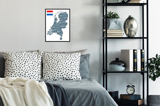 Carte grise des Nederland 30x40 cm - petite