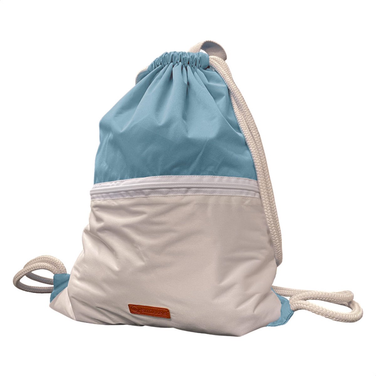 Smikkels - Gymtas - Zwemtas - Blauw - Rugtas met trekkoorden - rPet - 100% Gerecycled polyester - Waterafstotend - Zwemles tas - School