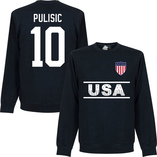 Verenigde Staten Team Pulisic 10 Sweater - Navy