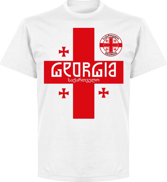 Georgië Team T-Shirt - Wit - 5XL